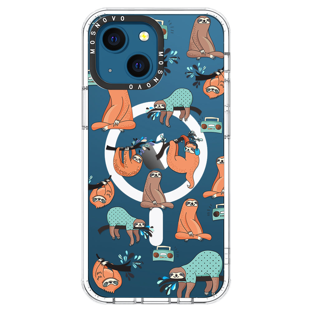 Musical Sloth Phone Case - iPhone 13 Case - MOSNOVO