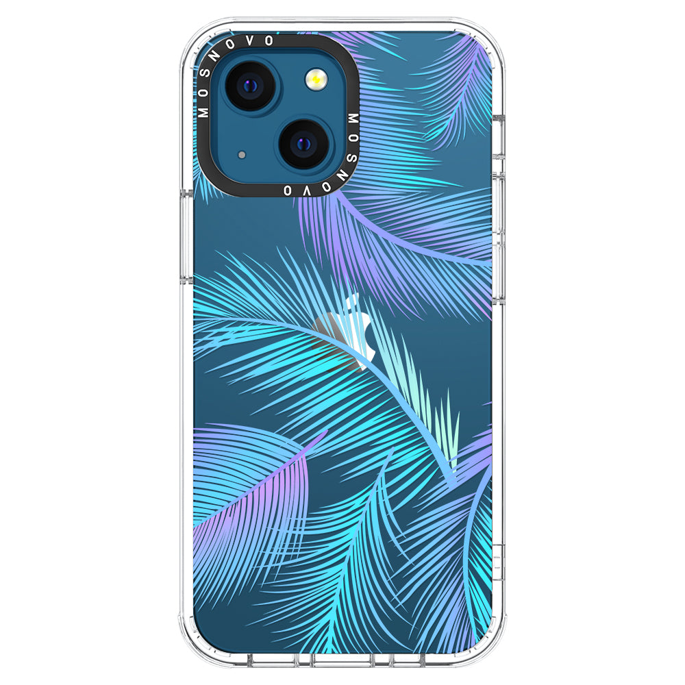 Gradient Tropical Palm Leaf Phone Case - iPhone 13 Case - MOSNOVO