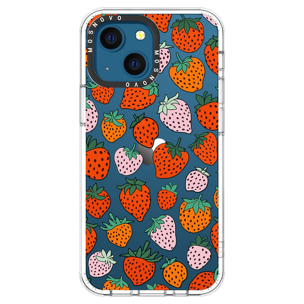 Cute Strawberry Phone Case - iPhone 13 Case - MOSNOVO