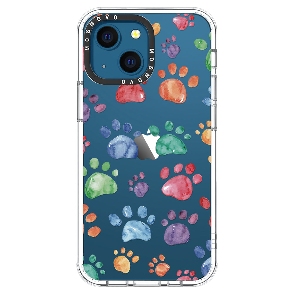 Colorful Paw Phone Case - iPhone 13 Case - MOSNOVO