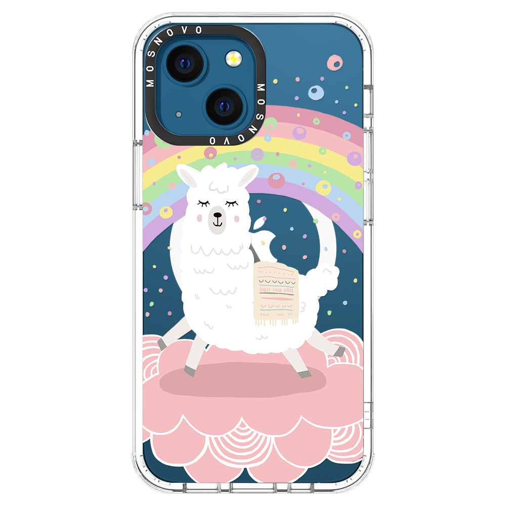 Rainbow Alpaca Phone Case - iPhone 13 Case - MOSNOVO