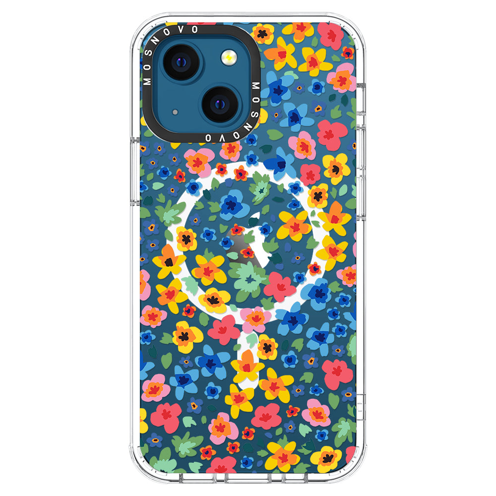 Lovely Floral Flower Phone Case - iPhone 13 Case - MOSNOVO