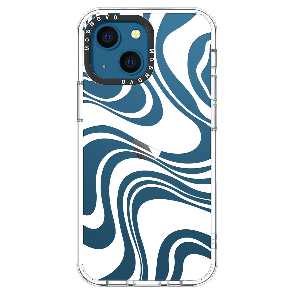 White Swirl Phone Case - iPhone 13 Case