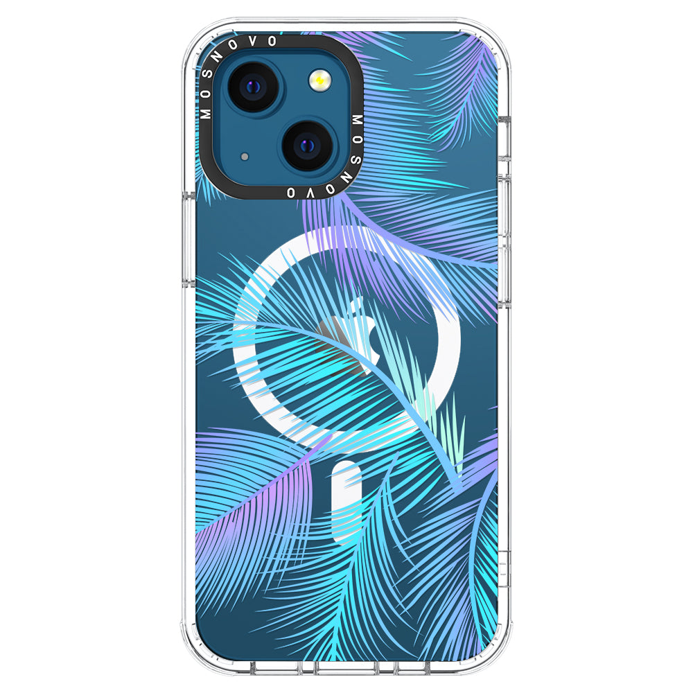 Gradient Tropical Palm Leaf Phone Case - iPhone 13 Case - MOSNOVO