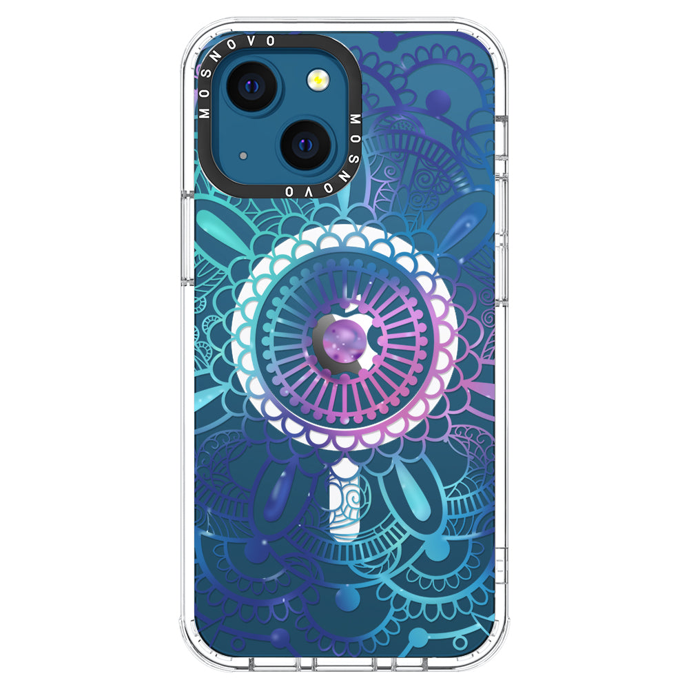 Violet Blue Mandala Phone Case - iPhone 13 Case - MOSNOVO