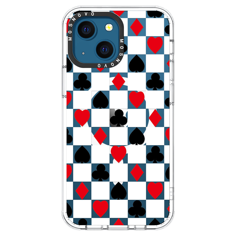 Checker Poker Phone Case - iPhone 13 Case - MOSNOVO