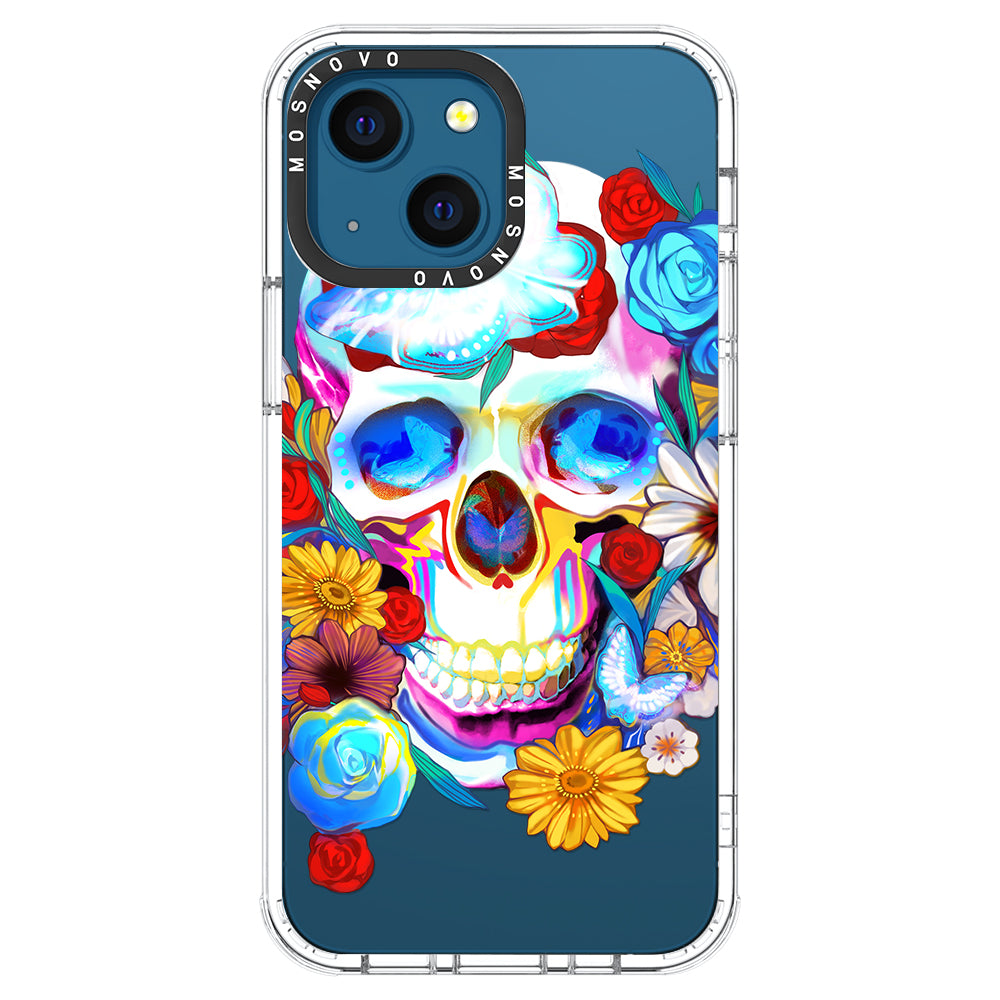 Neon Skull Phone Case - iPhone 13 Case - MOSNOVO