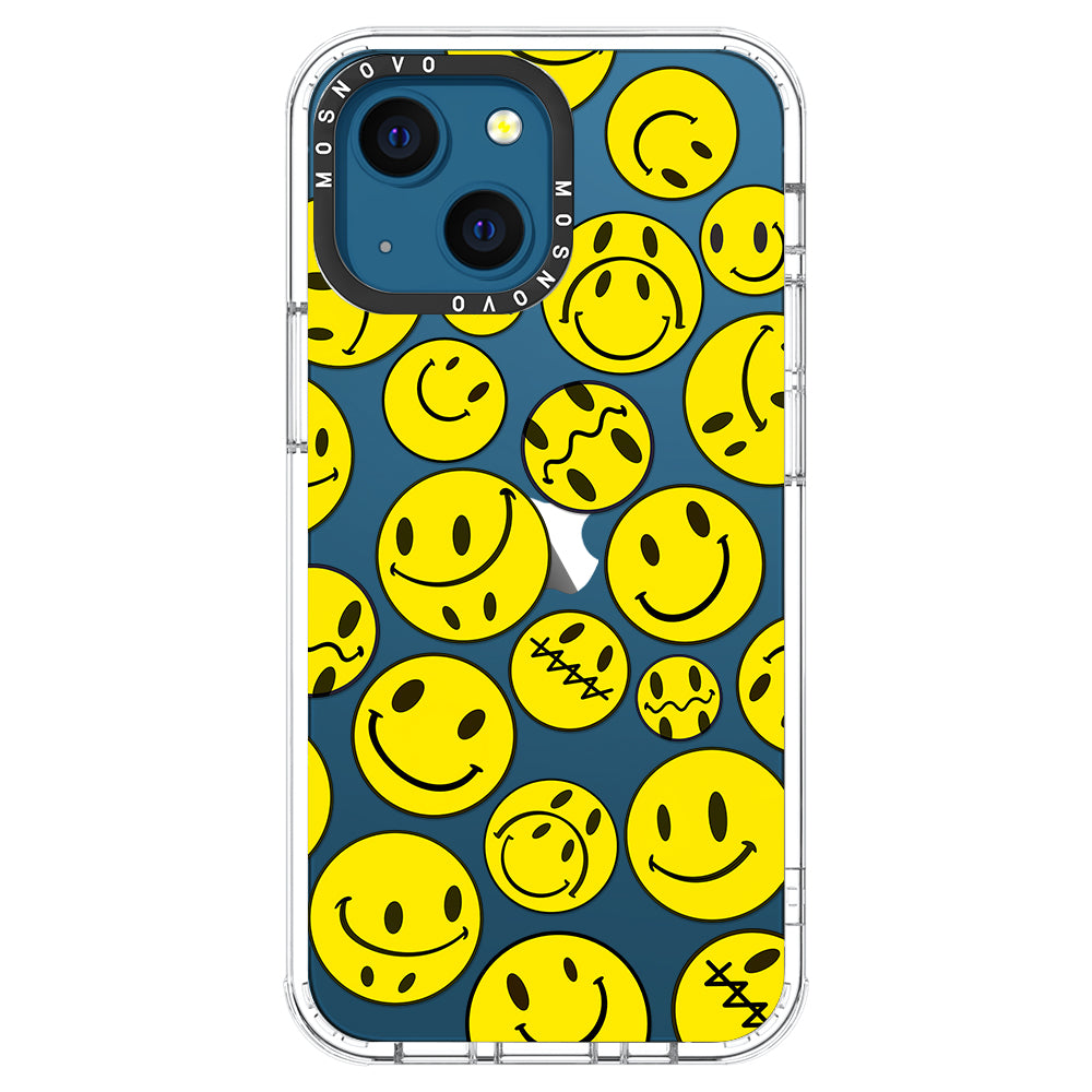 Smiley Face Phone Case - iPhone 13 Case - MOSNOVO