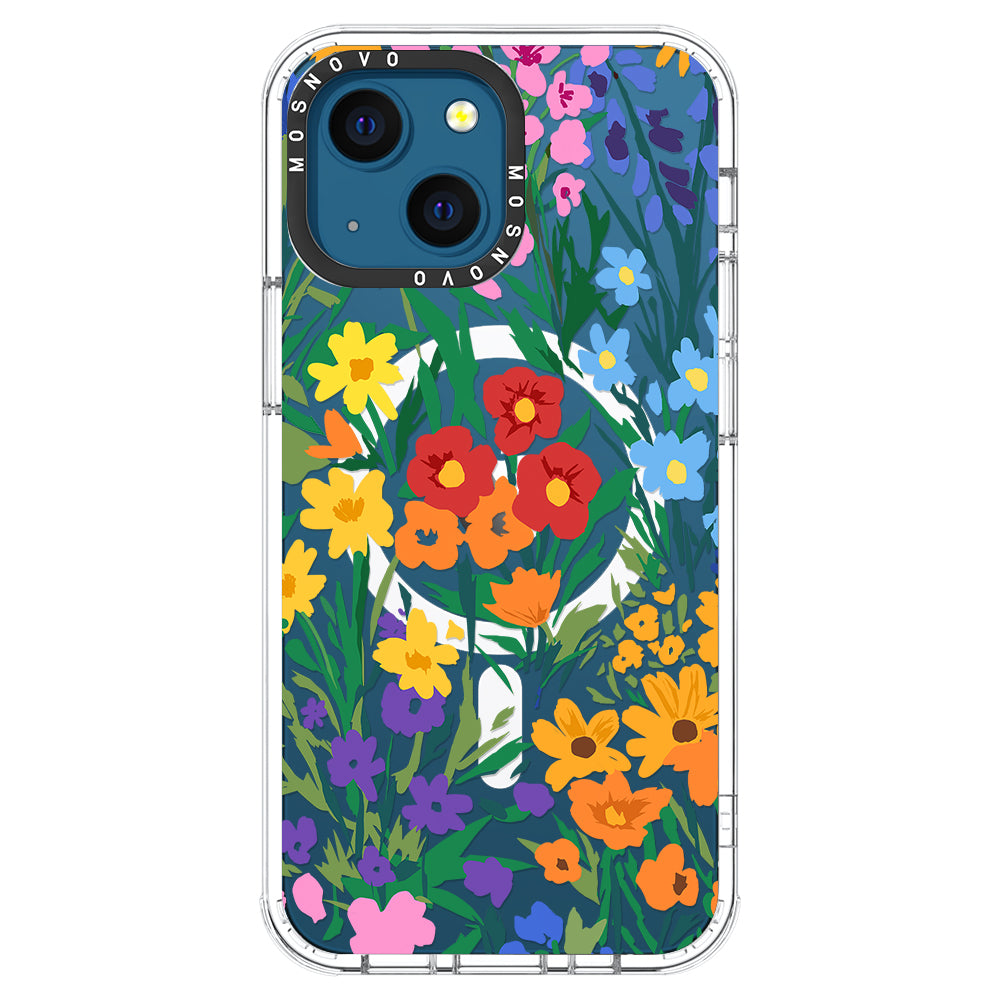 Spring Botanical Flower Floral Phone Case - iPhone 13 Case - MOSNOVO