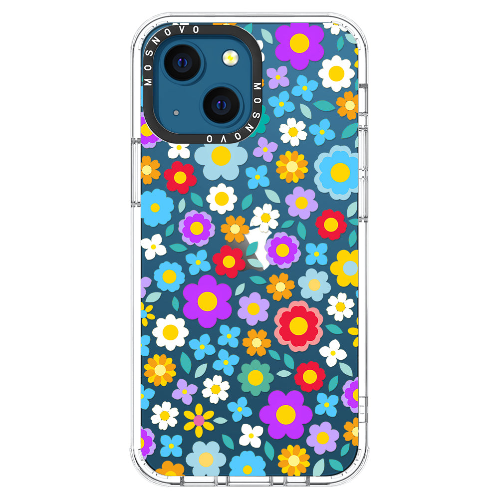 Retro Flower Phone Case - iPhone 13 Case - MOSNOVO