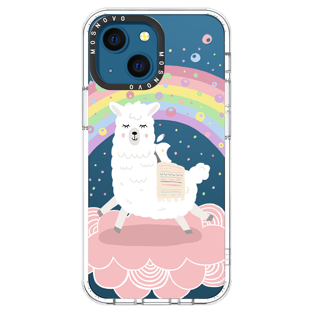 Rainbow Alpaca Phone Case - iPhone 13 Case - MOSNOVO