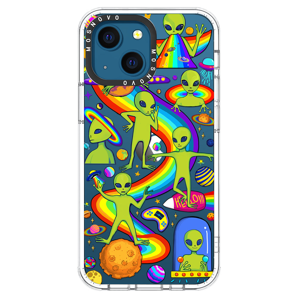 Funny Alien Phone Case - iPhone 13 Case - MOSNOVO