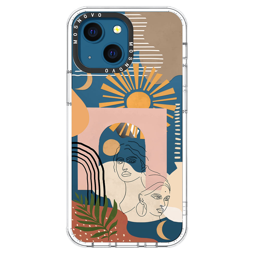 Modern Collage Art Phone Case - iPhone 13 Case - MOSNOVO