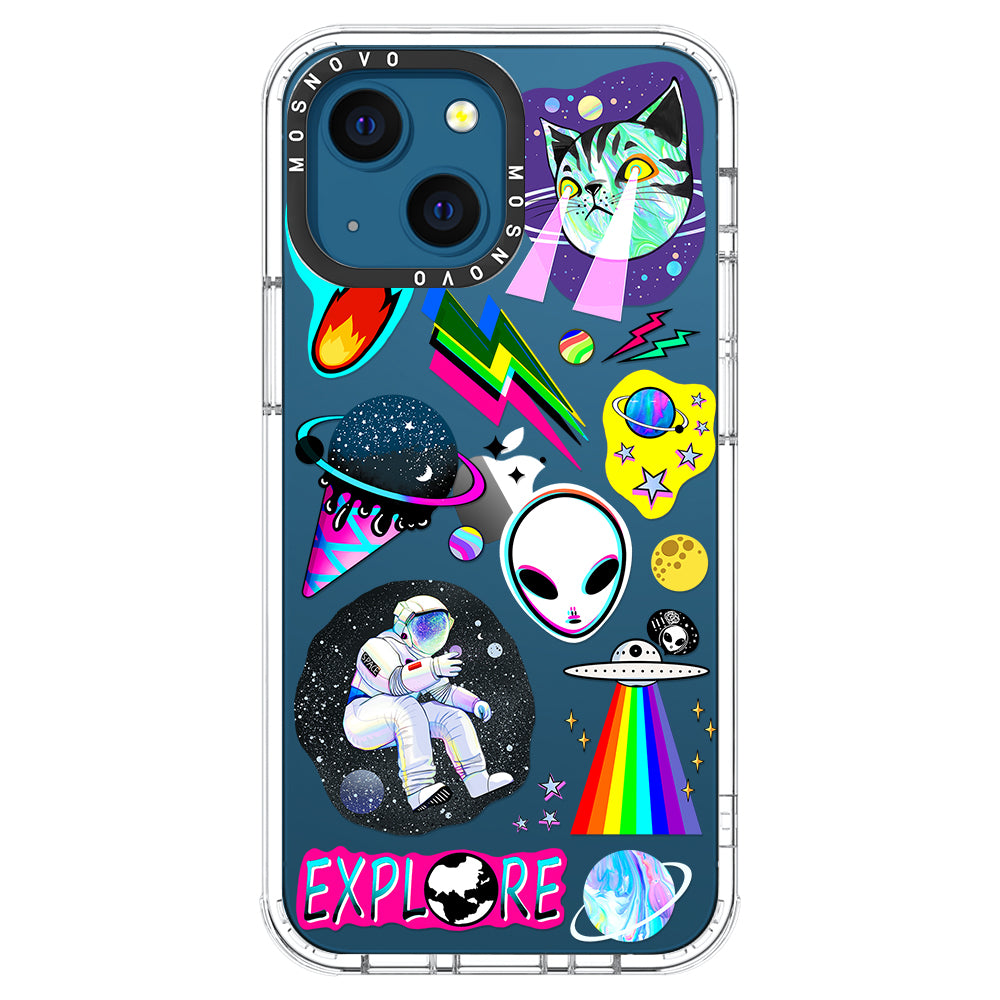 Sci-Fi Stickers Phone Case - iPhone 13 Case - MOSNOVO