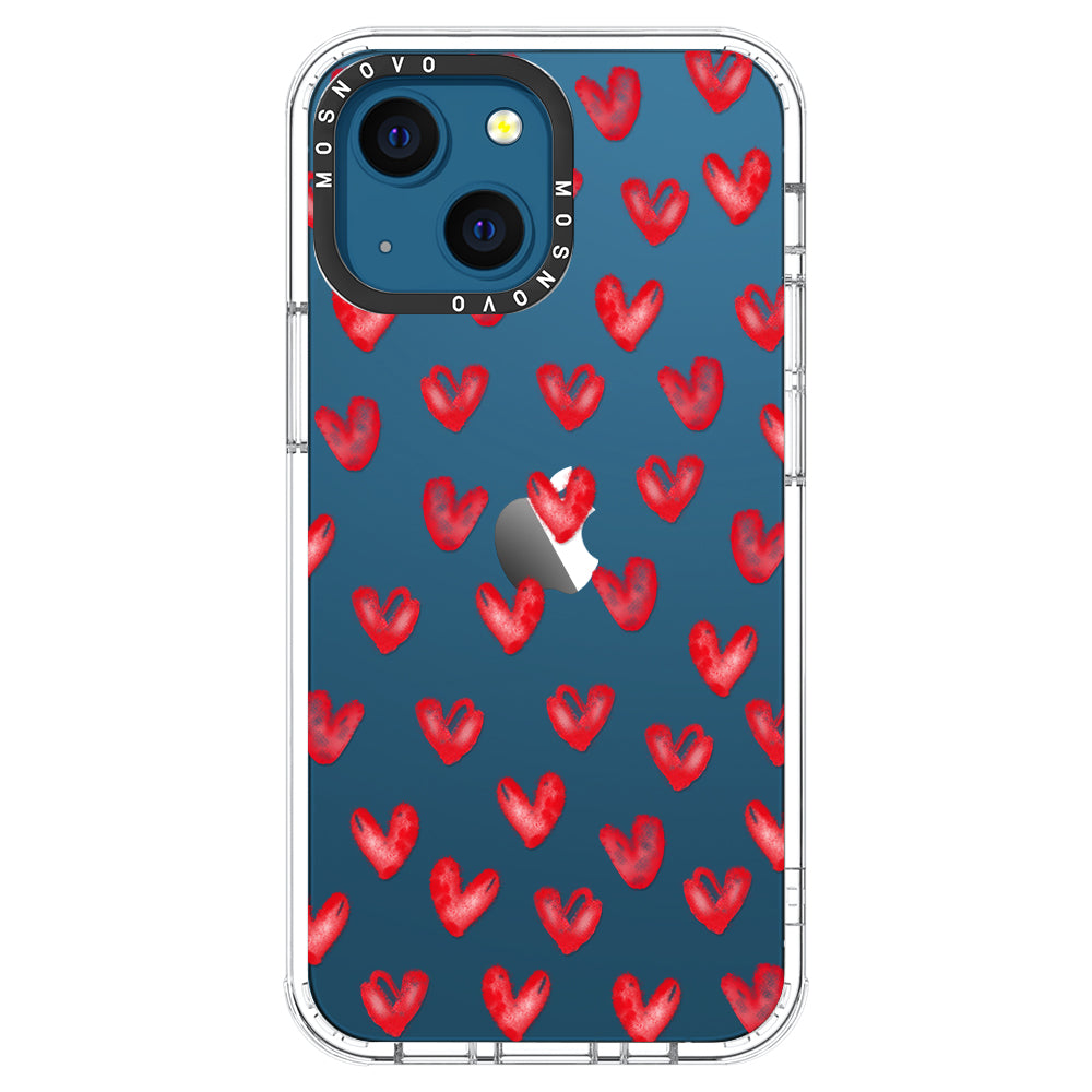 Cute Little Hearts Phone Case - iPhone 13 Case - MOSNOVO