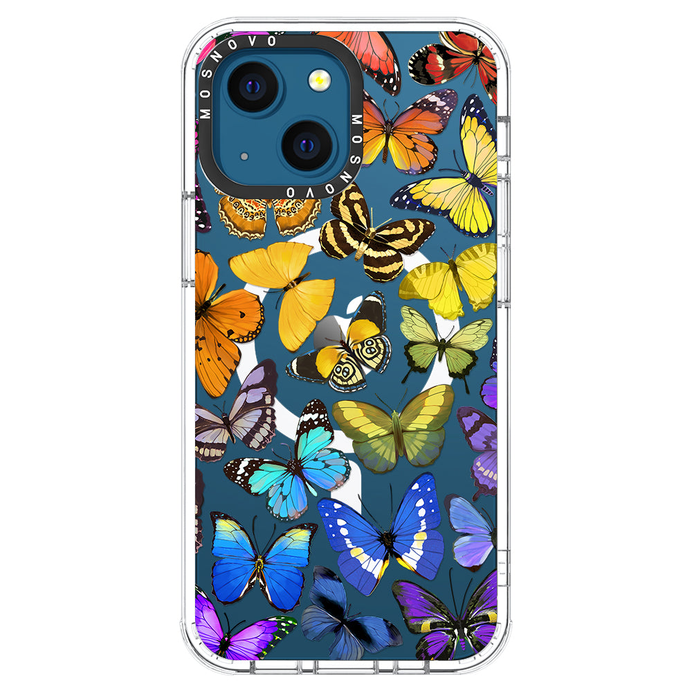 Rainbow Butterfly Phone Case - iPhone 13 Case - MOSNOVO