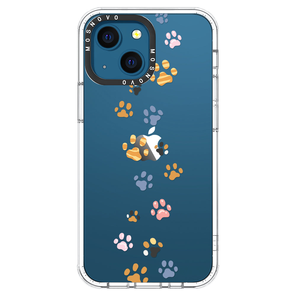 Colorful Paw Phone Case - iPhone 13 Case - MOSNOVO