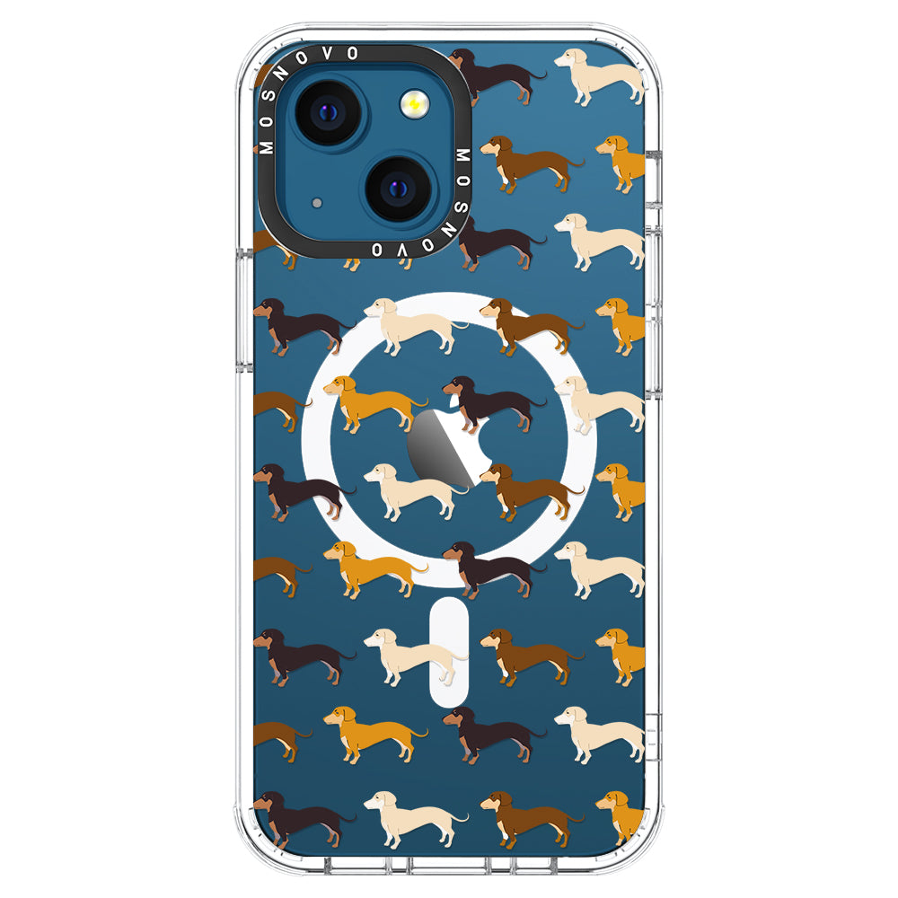 Cute Dachshund Phone Case - iPhone 13 Case - MOSNOVO