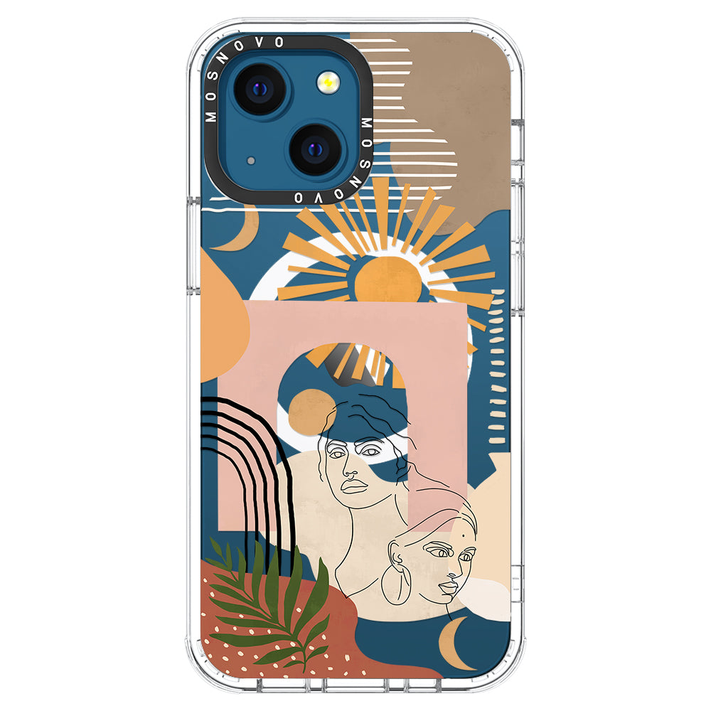 Modern Collage Art Phone Case - iPhone 13 Case - MOSNOVO