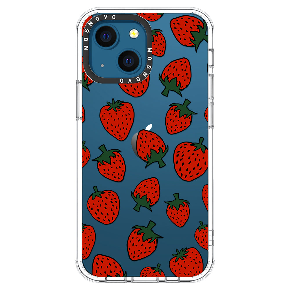 Red Strawberry Phone Case - iPhone 13 Case - MOSNOVO