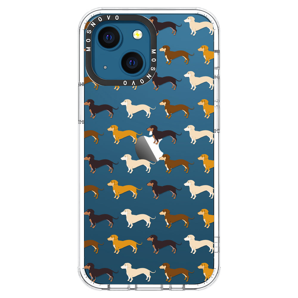 Cute Dachshund Phone Case - iPhone 13 Case - MOSNOVO