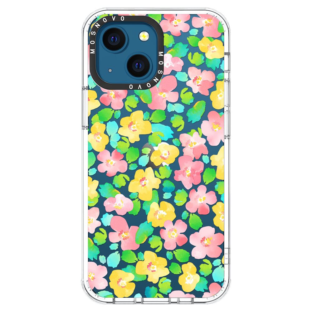 Floral Print Phone Case - iPhone 13 Case - MOSNOVO