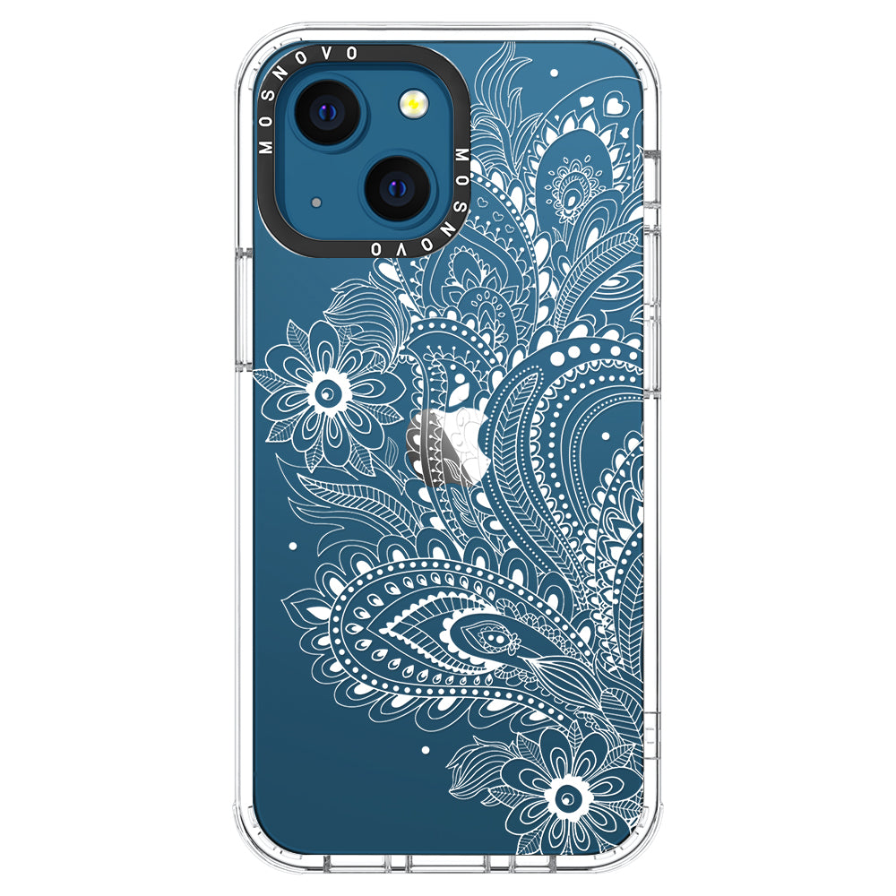 Aesthetic Flower Henna Phone Case - iPhone 13 Case - MOSNOVO