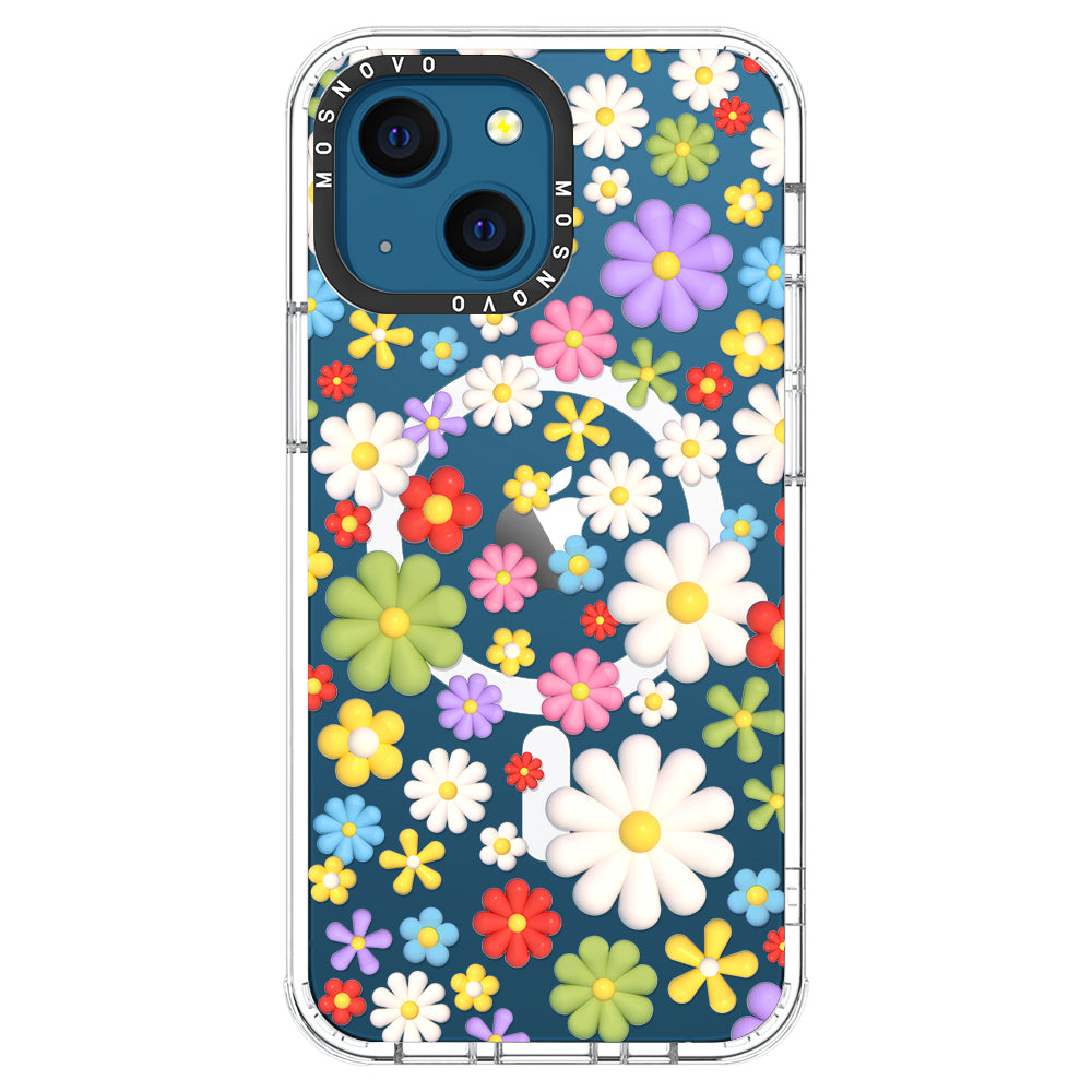 3D Flowers Phone Case - iPhone 13 Case - MOSNOVO