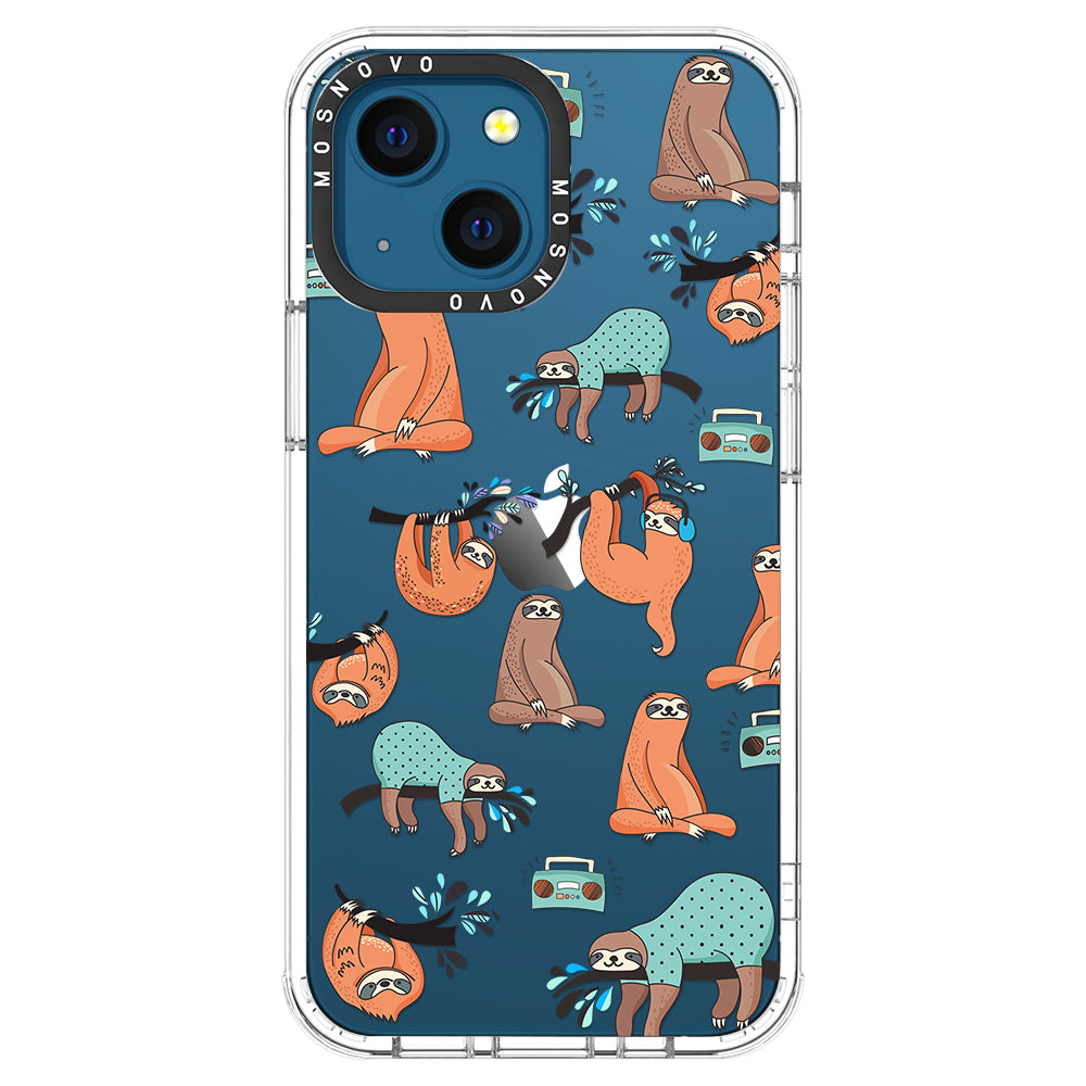 Musical Sloth Phone Case - iPhone 13 Case - MOSNOVO