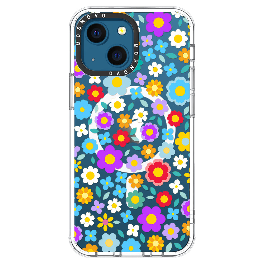 Retro Flower Phone Case - iPhone 13 Case - MOSNOVO