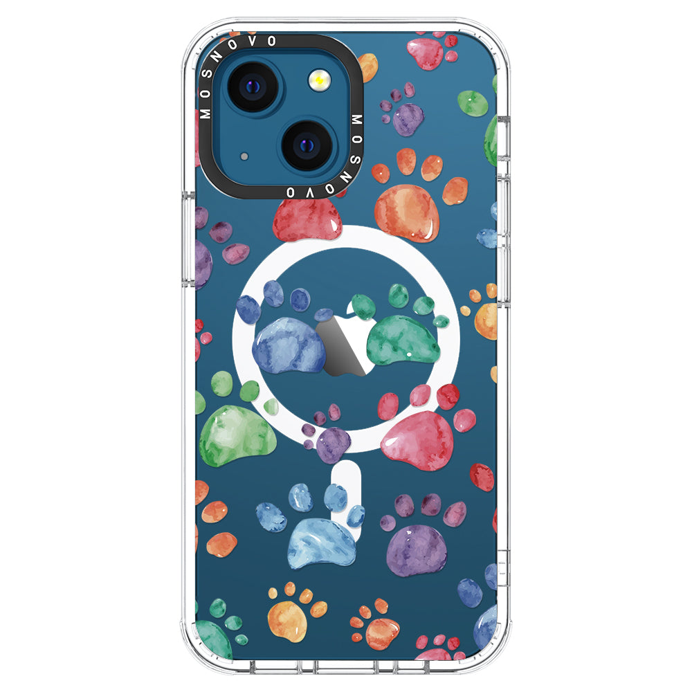 Colorful Paw Phone Case - iPhone 13 Case - MOSNOVO