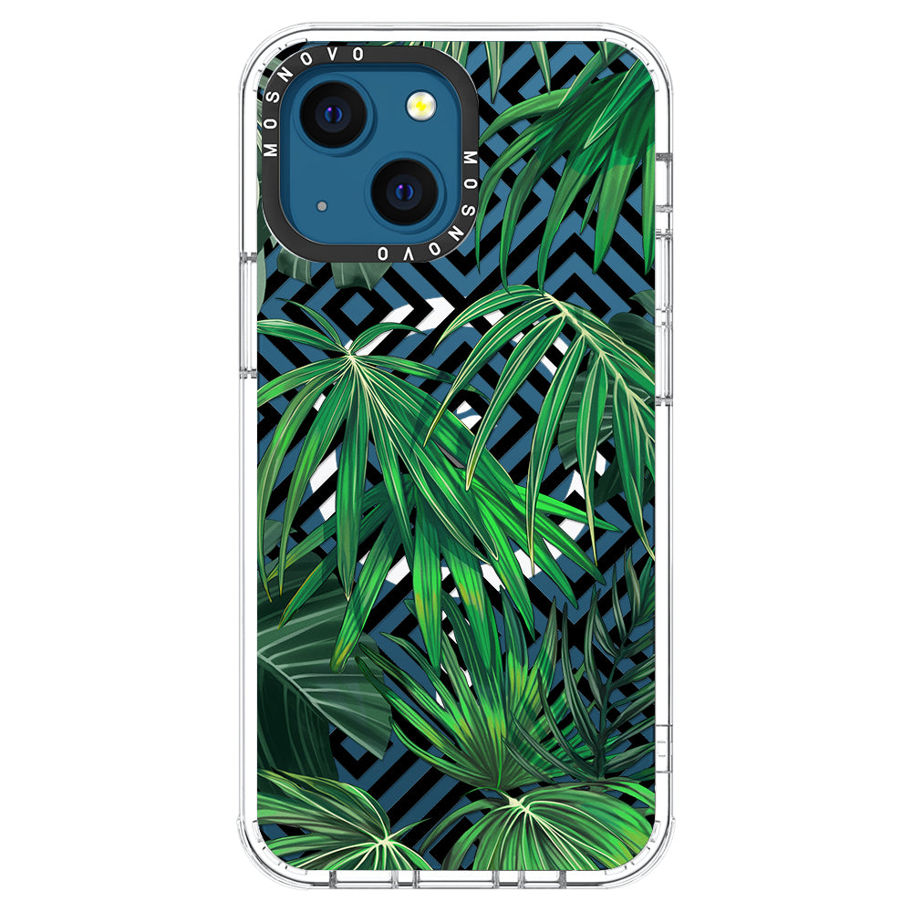 Areca Palm Pattern Phone Case - iPhone 13 Case - MOSNOVO