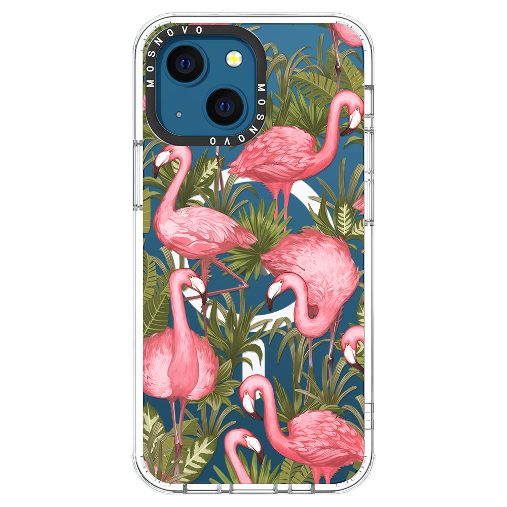 Jungle Flamingo Phone Case - iPhone 13 Case - MOSNOVO