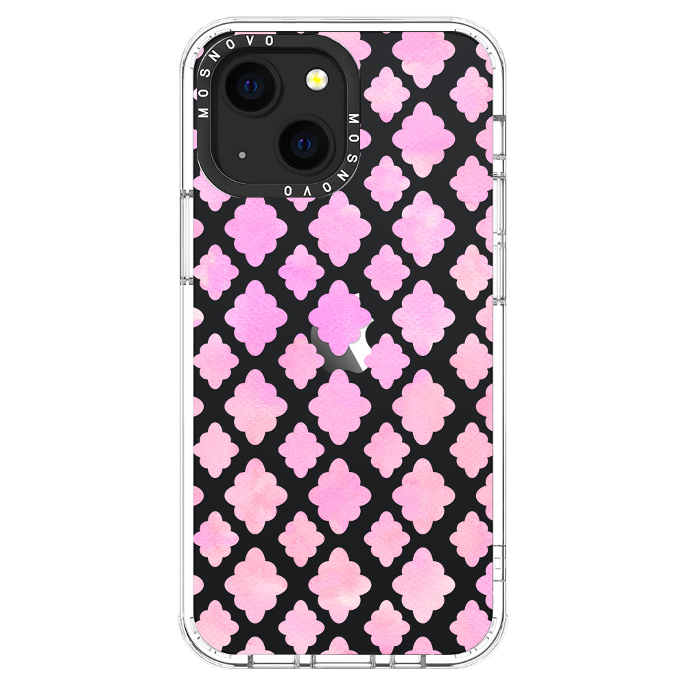 Flower Diamond Pattern Phone Case - iPhone 13 Case - MOSNOVO