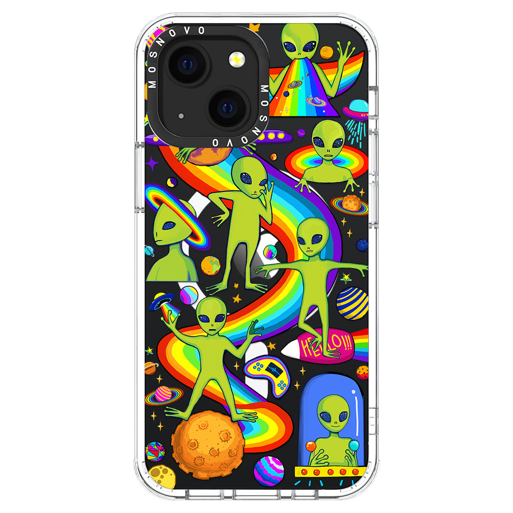 Funny Alien Phone Case - iPhone 13 Case - MOSNOVO