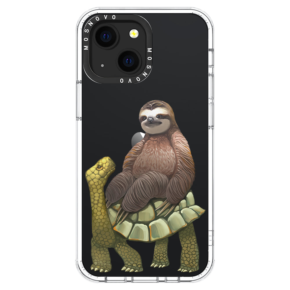 Sloth Turtle Phone Case - iPhone 13 Case - MOSNOVO