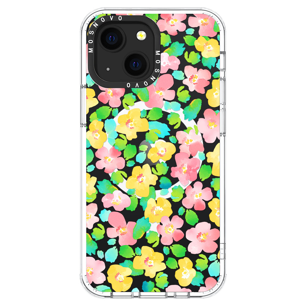 Floral Print Phone Case - iPhone 13 Case - MOSNOVO