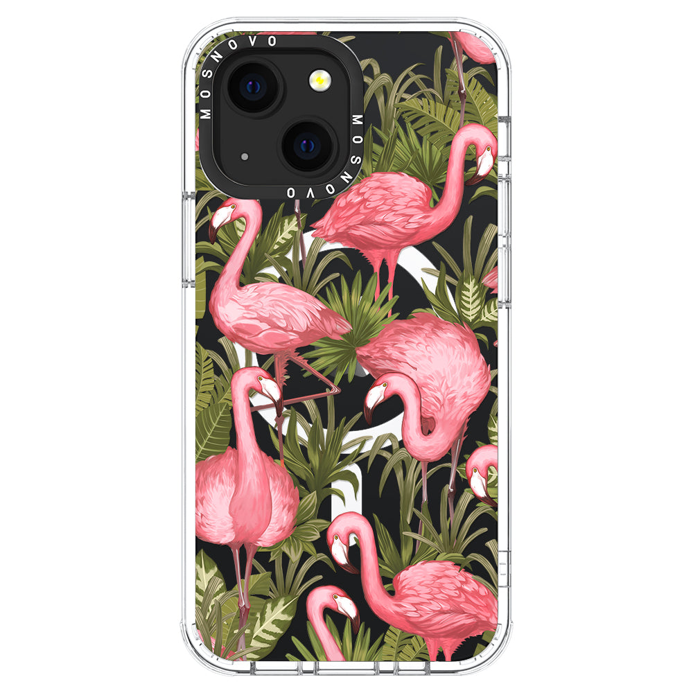 Jungle Flamingo Phone Case - iPhone 13 Case - MOSNOVO