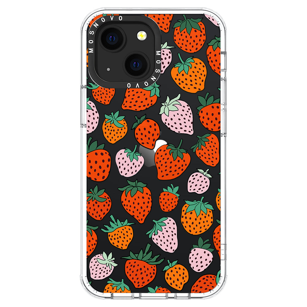 Cute Strawberry Phone Case - iPhone 13 Case - MOSNOVO