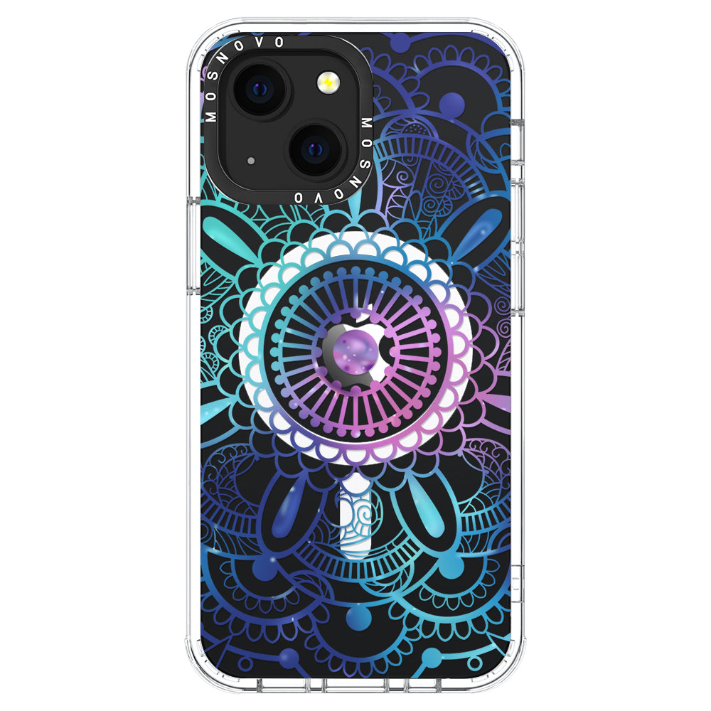 Violet Blue Mandala Phone Case - iPhone 13 Case - MOSNOVO