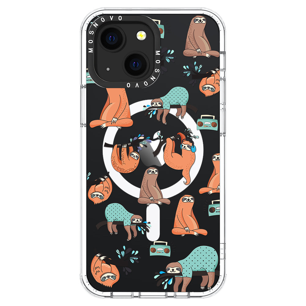 Musical Sloth Phone Case - iPhone 13 Case - MOSNOVO