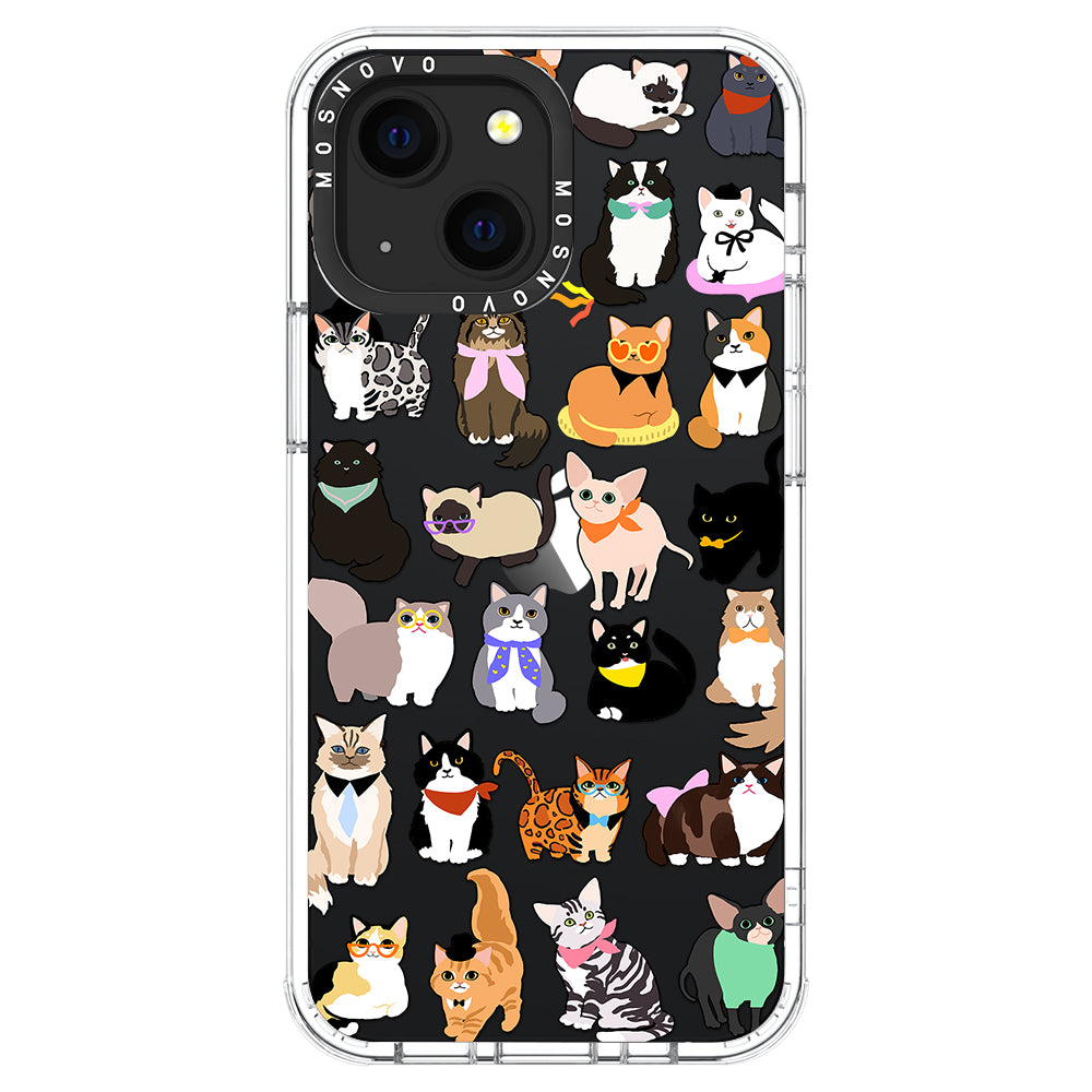 Cute Cat Phone Case - iPhone 13 Case - MOSNOVO