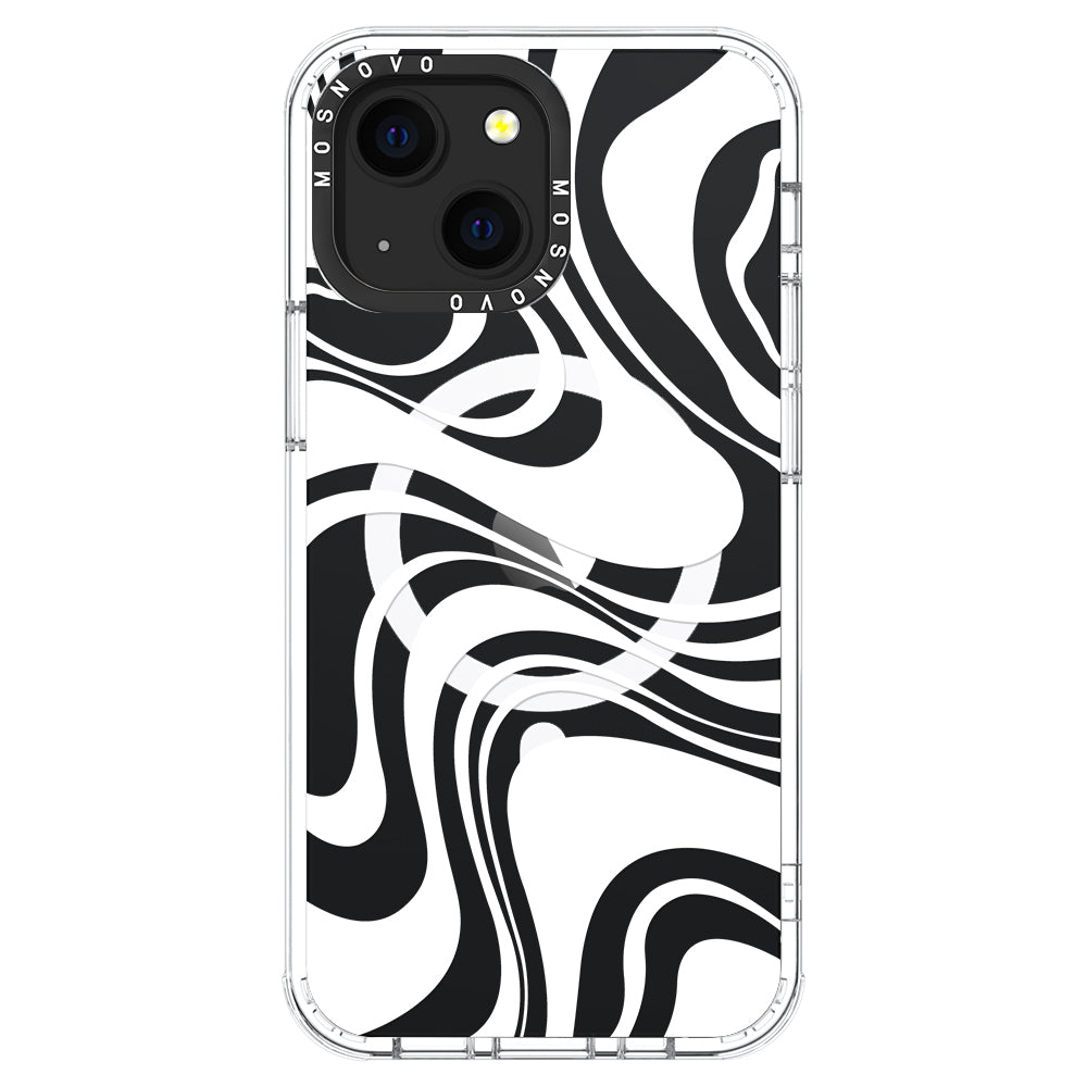 White Swirl Phone Case - iPhone 13 Case