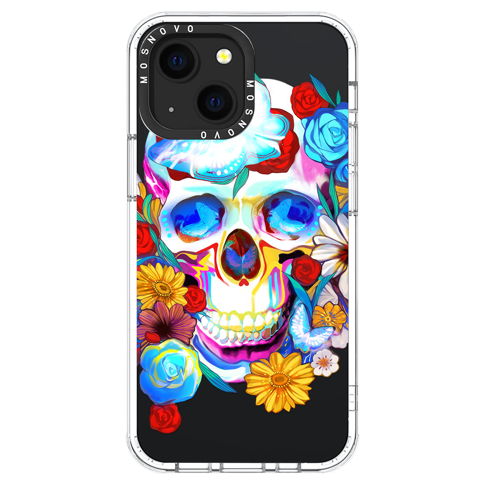 Neon Skull Phone Case - iPhone 13 Case - MOSNOVO