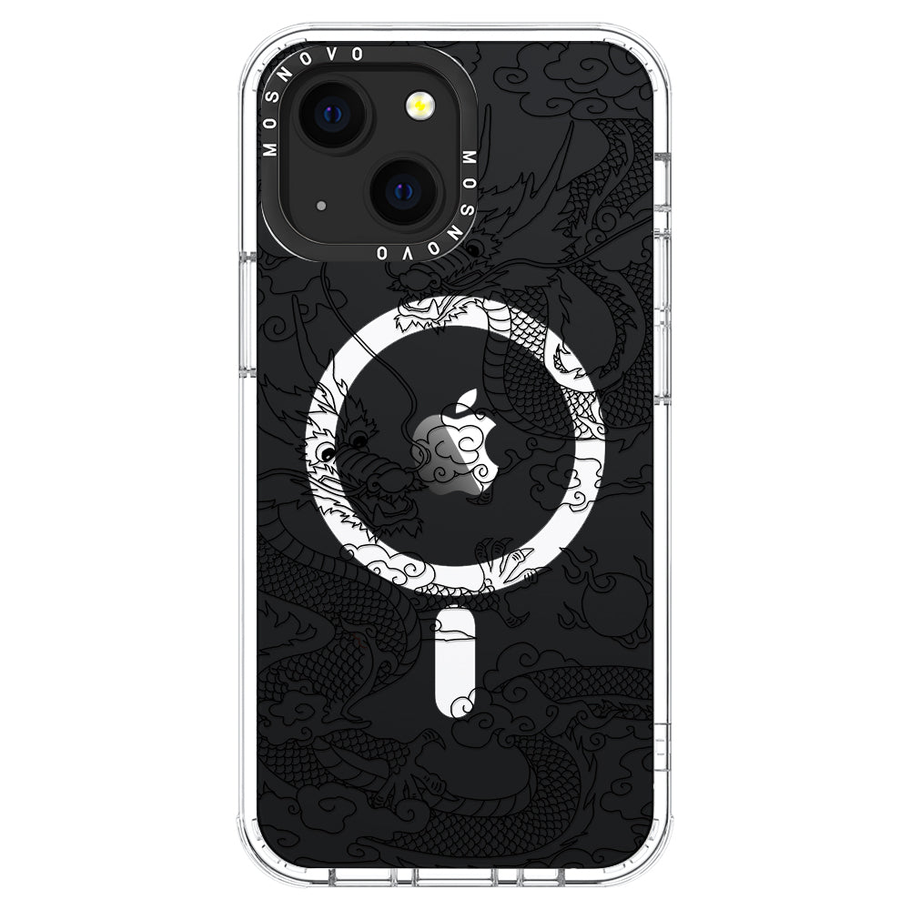 Black Dragon Phone Case - iPhone 13 Case - MOSNOVO