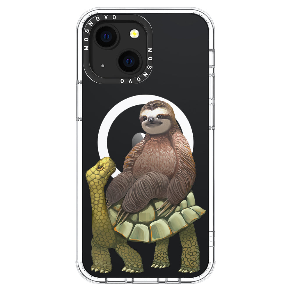 Sloth Turtle Phone Case - iPhone 13 Case - MOSNOVO