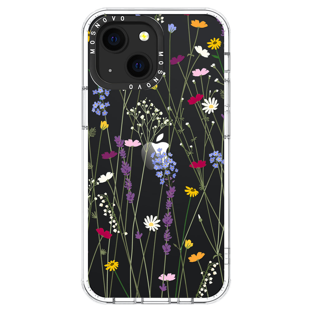 Floral Garden Lavender Daisy Flower Phone Case - iPhone 13 Case - MOSNOVO