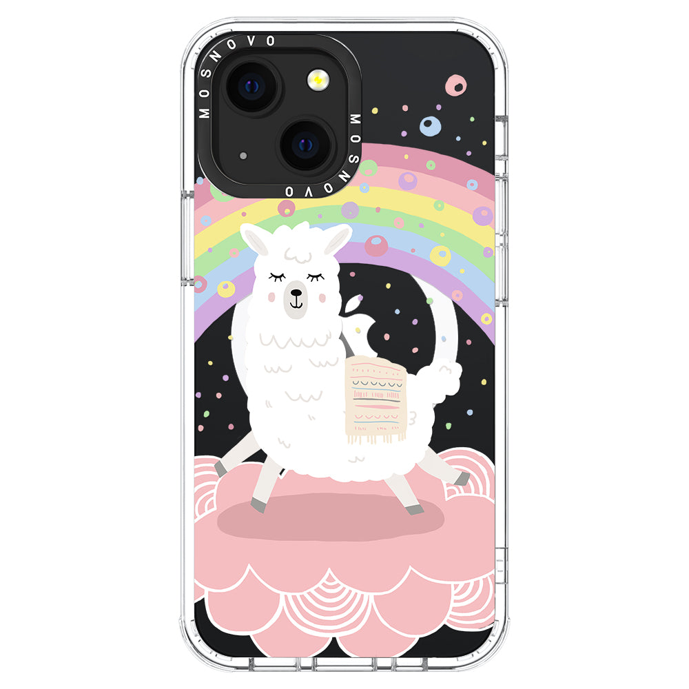 Rainbow Alpaca Phone Case - iPhone 13 Case - MOSNOVO