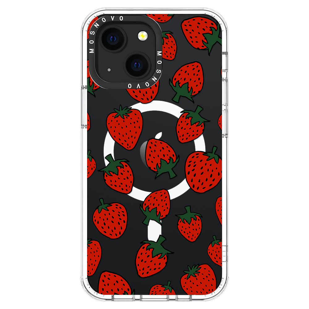 Red Strawberry Phone Case - iPhone 13 Case - MOSNOVO