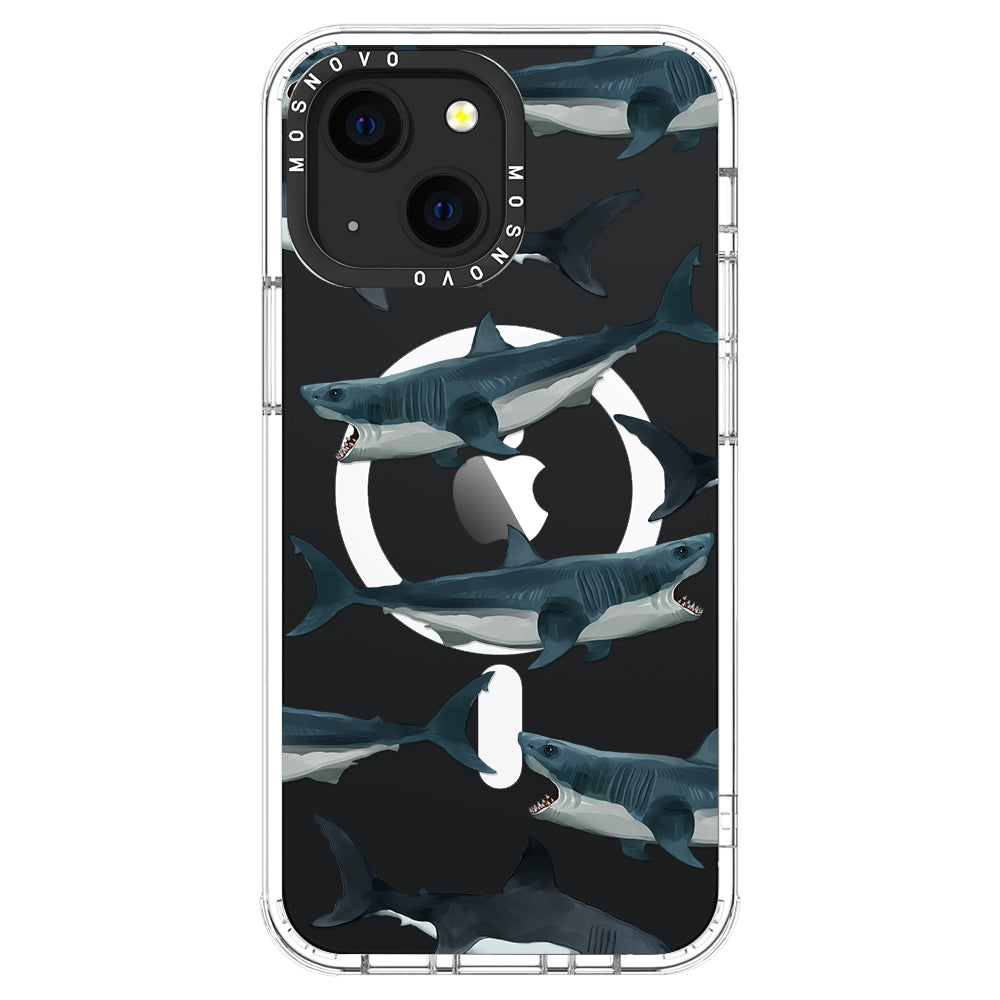 White Shark Phone Case - iPhone 13 Case - MOSNOVO